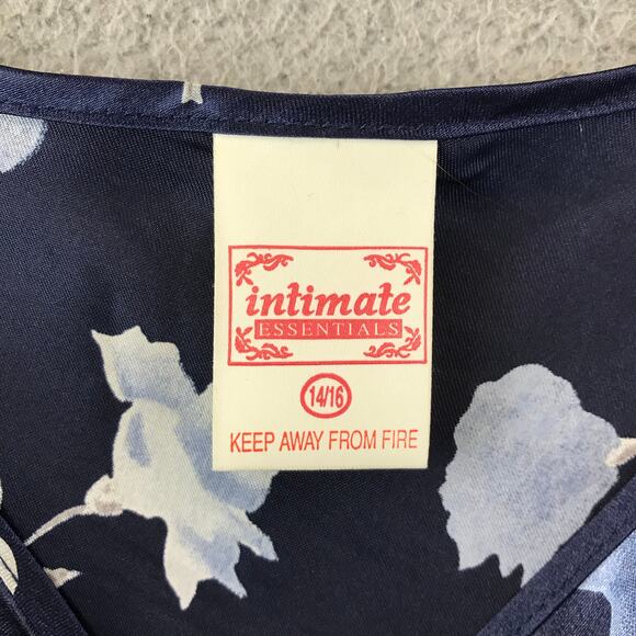 Intimate Essentials Nightgown Slip Lingerie Floral size 14/16 - Picture 3 of 11